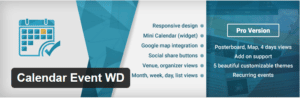 Calendar Event WD is an event registration plugin available to use on WordPress websites